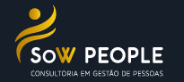 logo sow people consultoria em gestao de pessoas no rio de janeiro fundo azul simbolo dourado