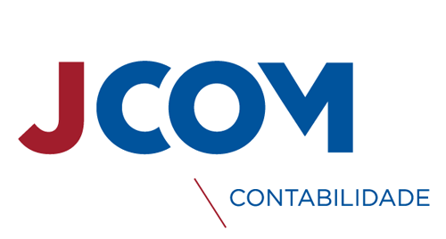 logo azul da jcom contabilidade em fundo branco